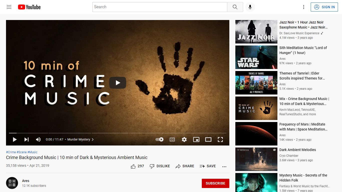 Crime Background Music | 10 min of Dark & Mysterious Ambient Music